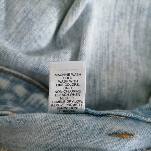 Cato Denim Womens Blue High Rise Distressed Capri Jeans Plus Size 18W - Picture 7 of 7